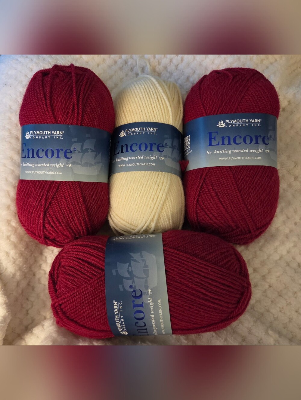 NEW ENCORE YARN LOT OF 4 SKIENS 🎄🎁